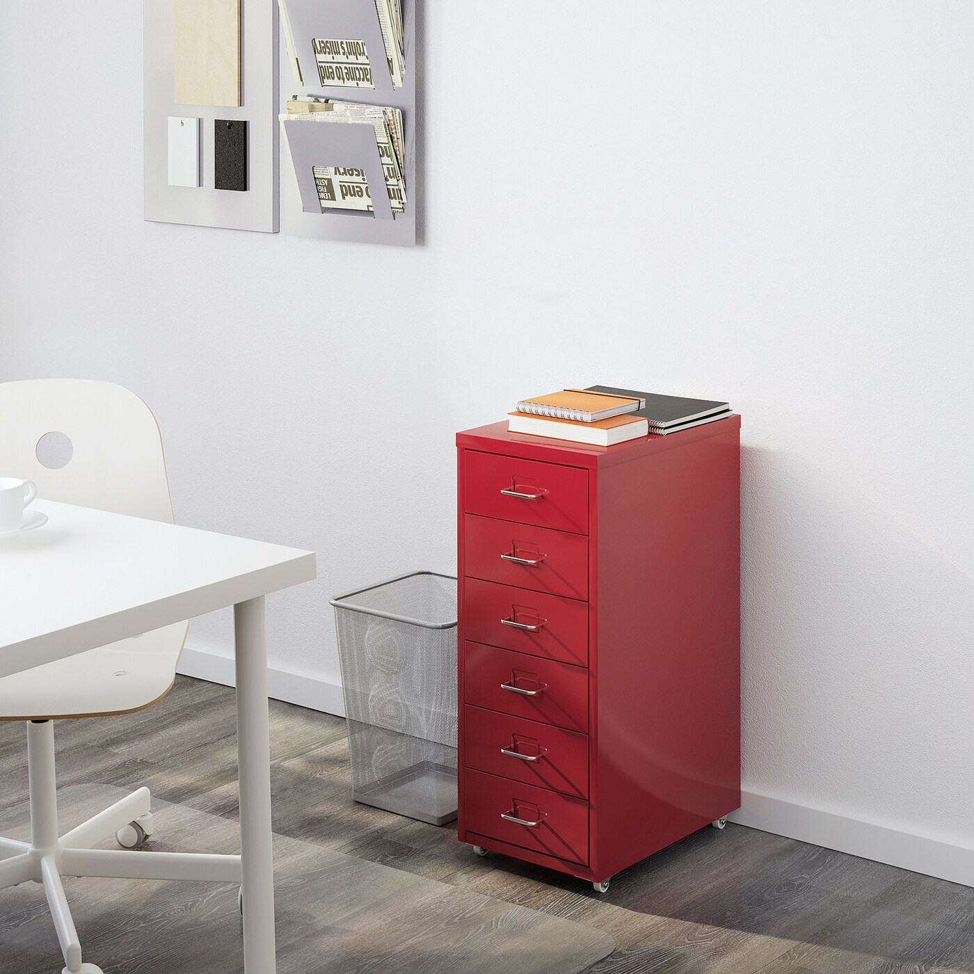 IKEA ヘルメル HELMER drawer unit on casters, blue, 11x271/8