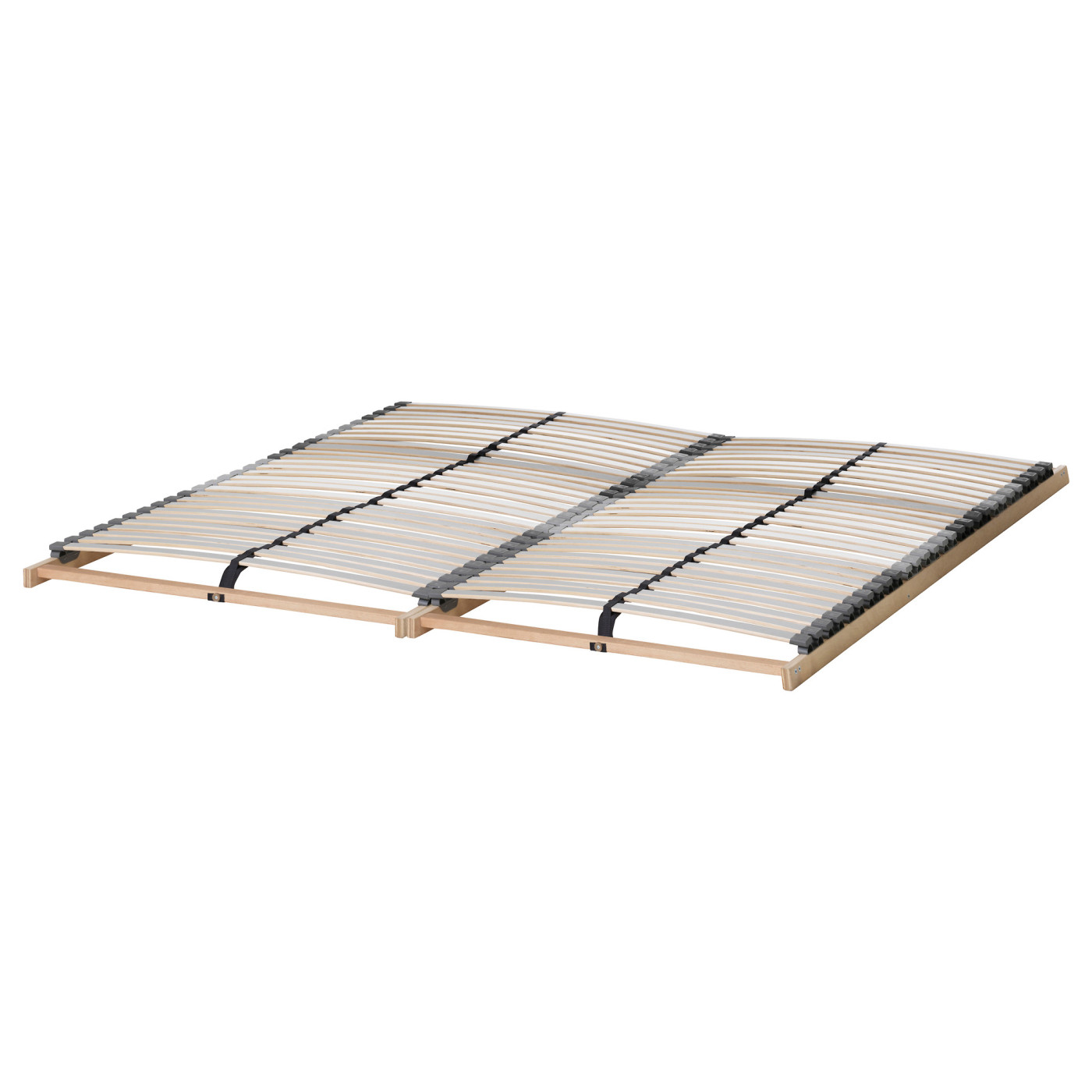 HEMNES bed frame black-brown/Lönset - IKEA