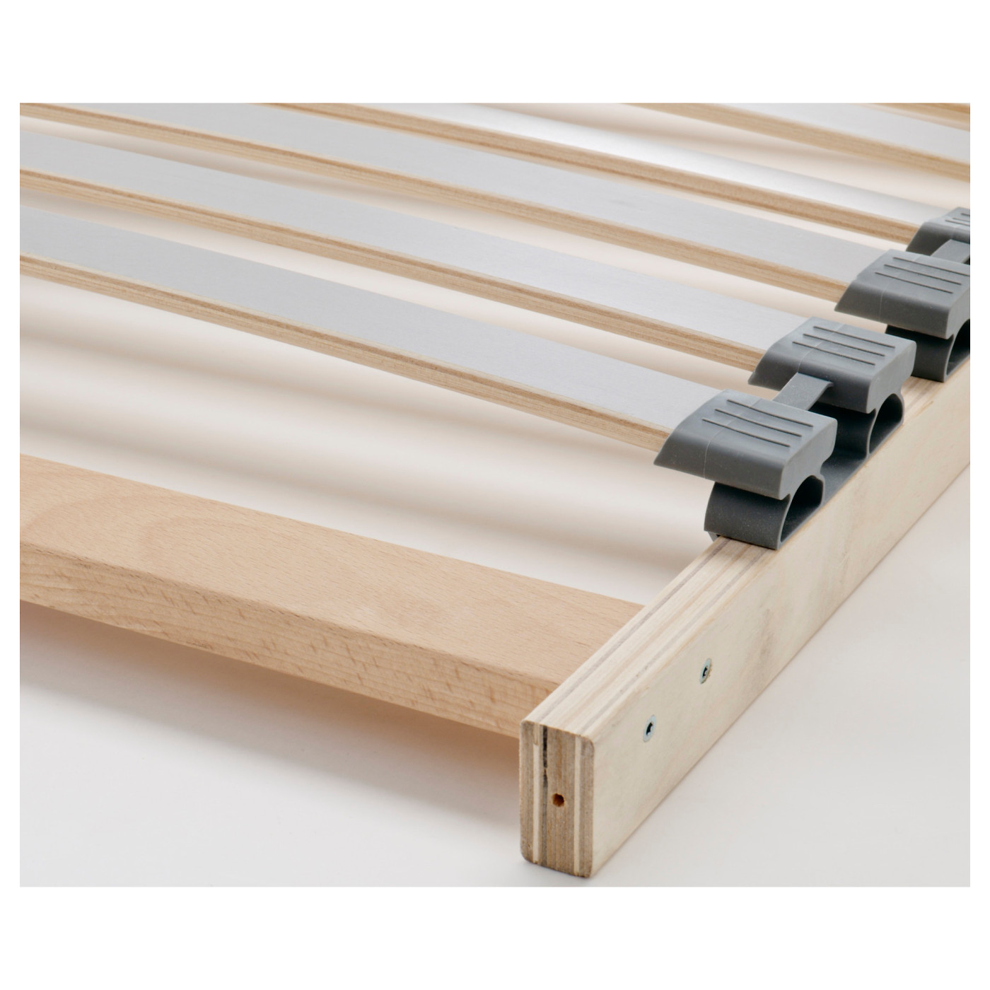 HEMNES bed frame black-brown/Lönset - IKEA
