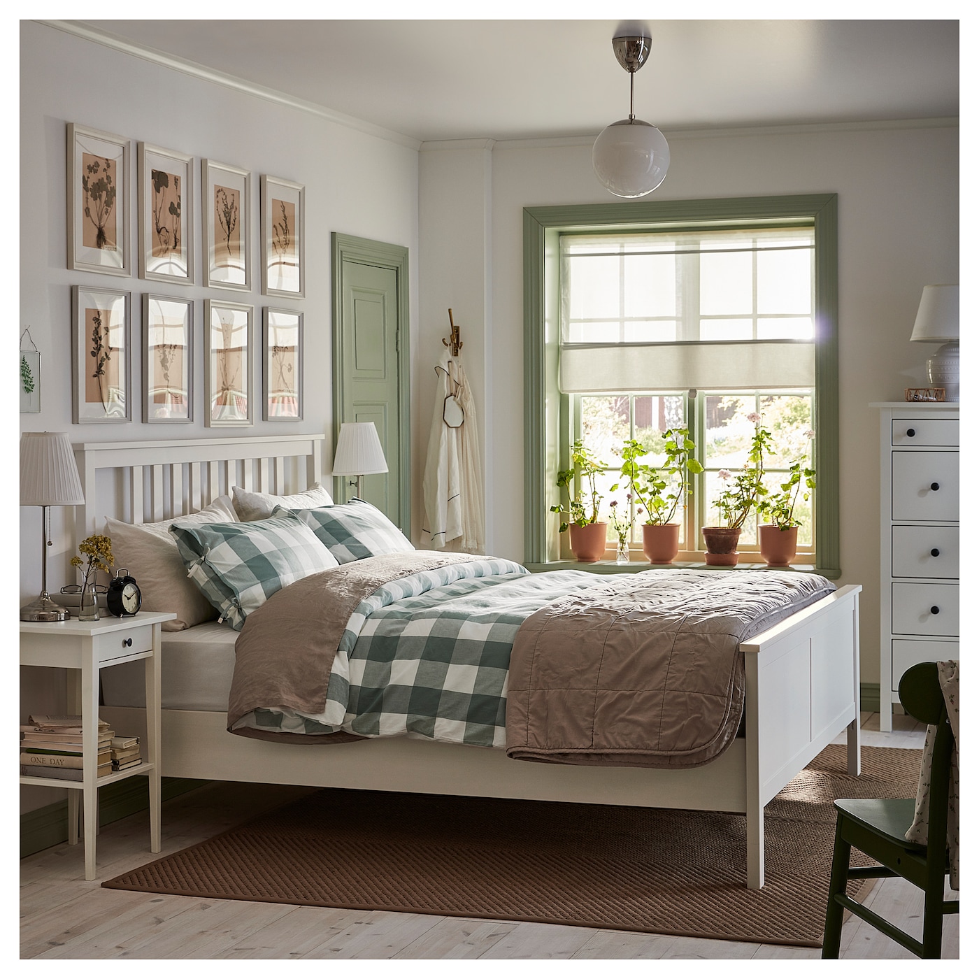 HEMNES ヘムネス　80cm×200cm HEMNES bed frame white stain/Luröy - IKEA