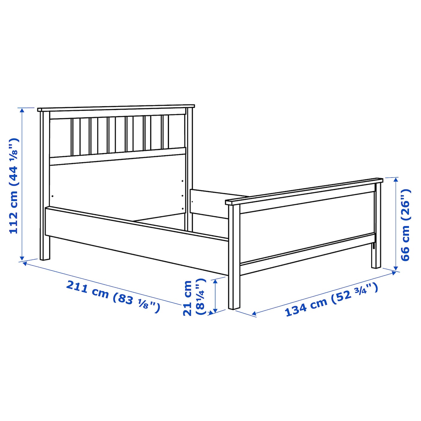 HEMNES bed frame white stain - IKEA HEMNES bed frame white stain - IKEA