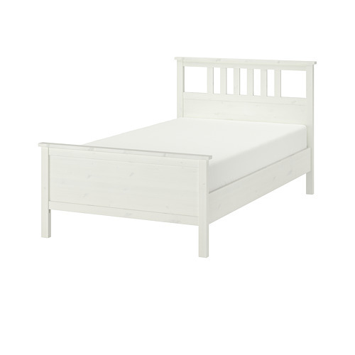 ASKVOLL bed frame white/Lönset - IKEA