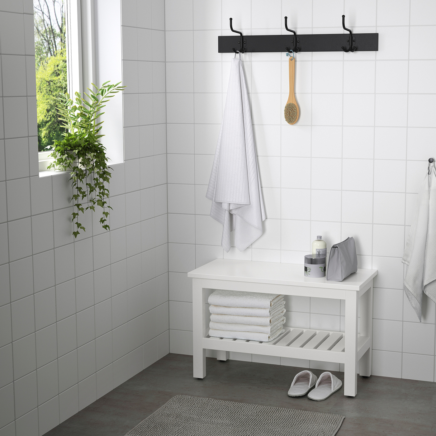 HEMNES bench white - IKEA