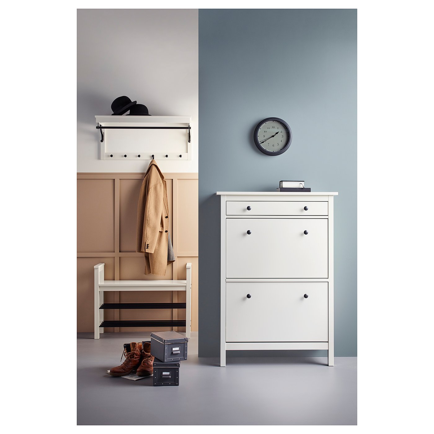 HEMNES bench with shoe storage - IKEA