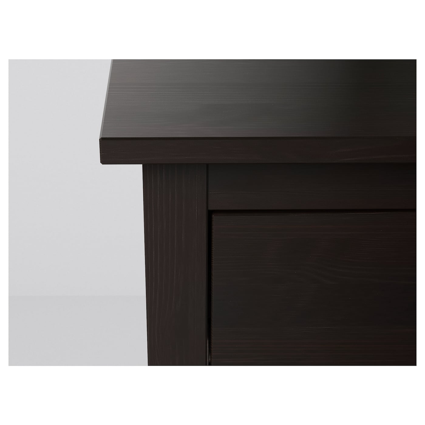 HEMNES chest of 2 drawers black-brown - IKEA