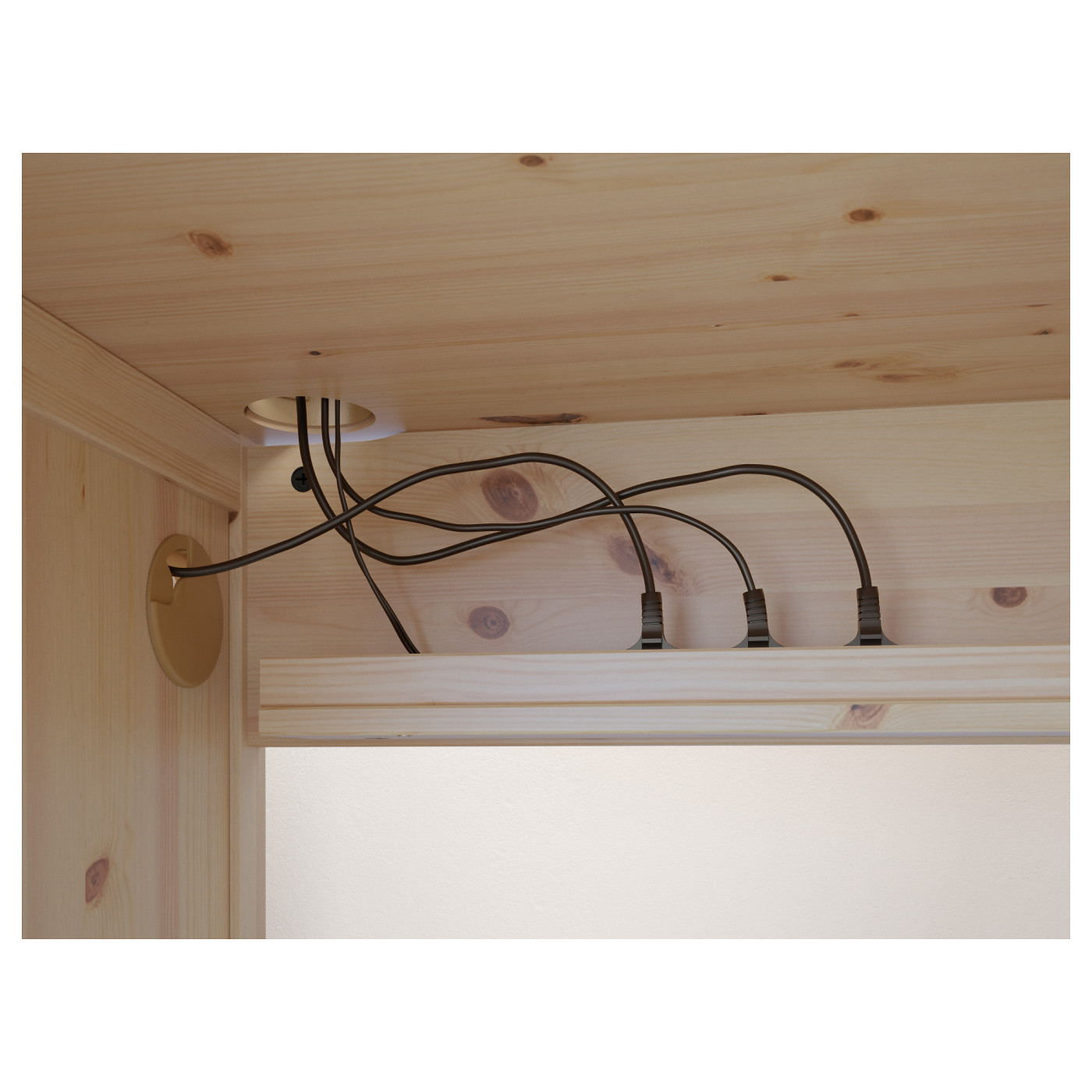 HEMNES desk light brown - IKEA