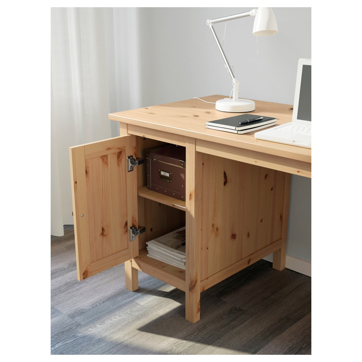 IKEA HEMNES ヘムネス デスク ライトブラウン HEMNES desk light brown - IKEA