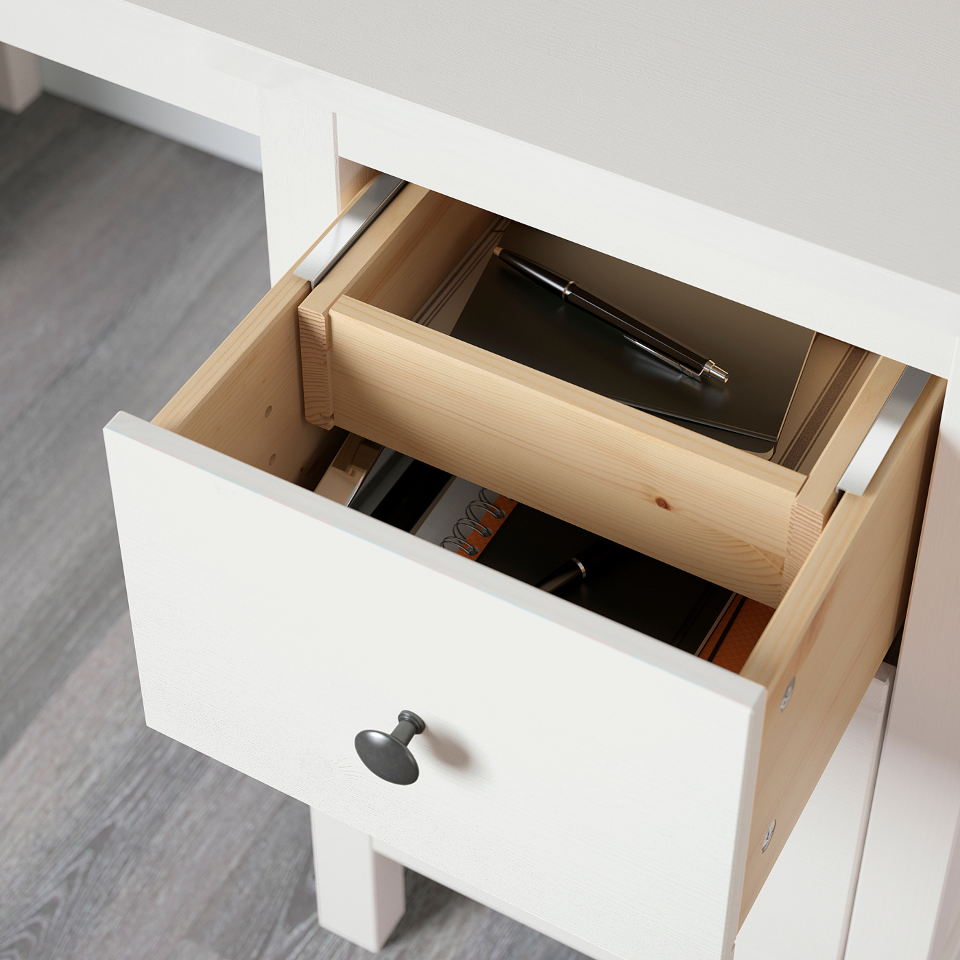 HEMNES desk white stain - IKEA