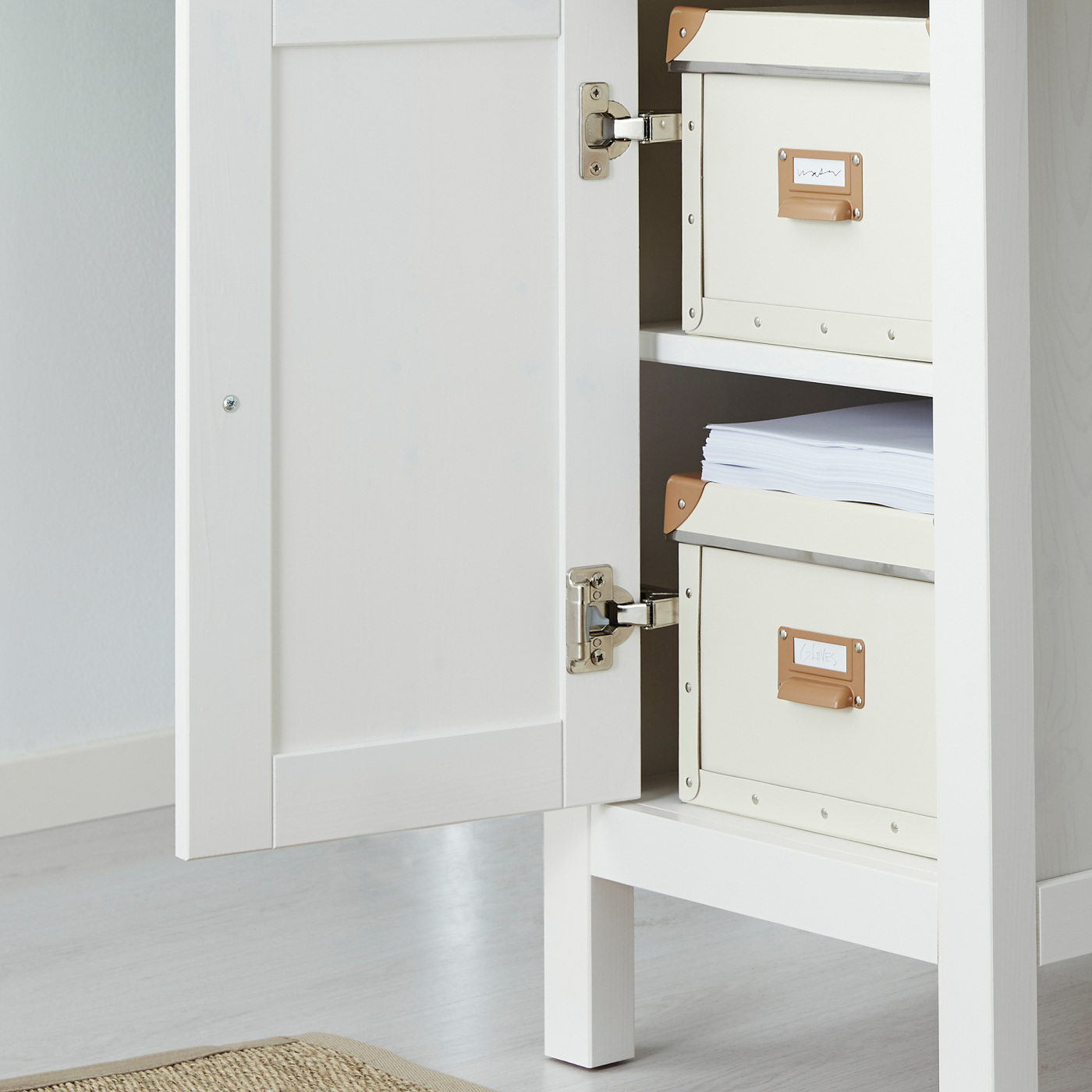 HEMNES desk white stained - IKEA