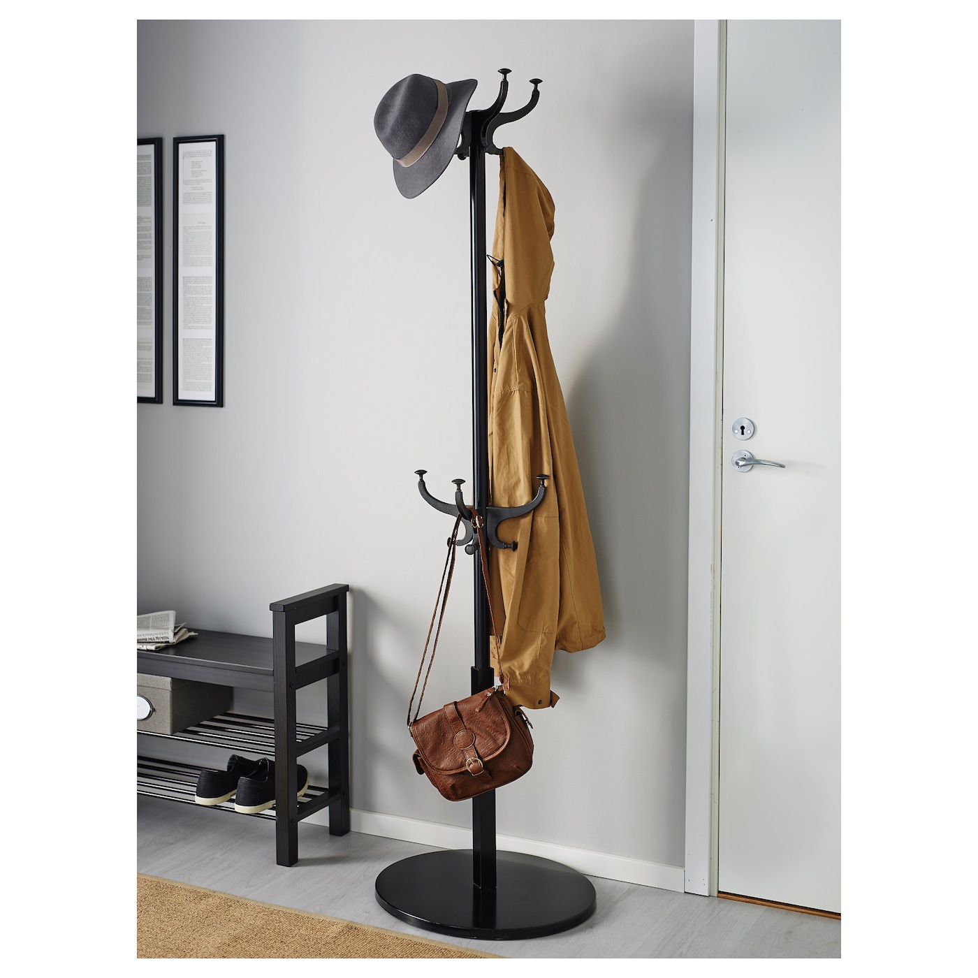 HEMNES hat and coat stand black IKEA