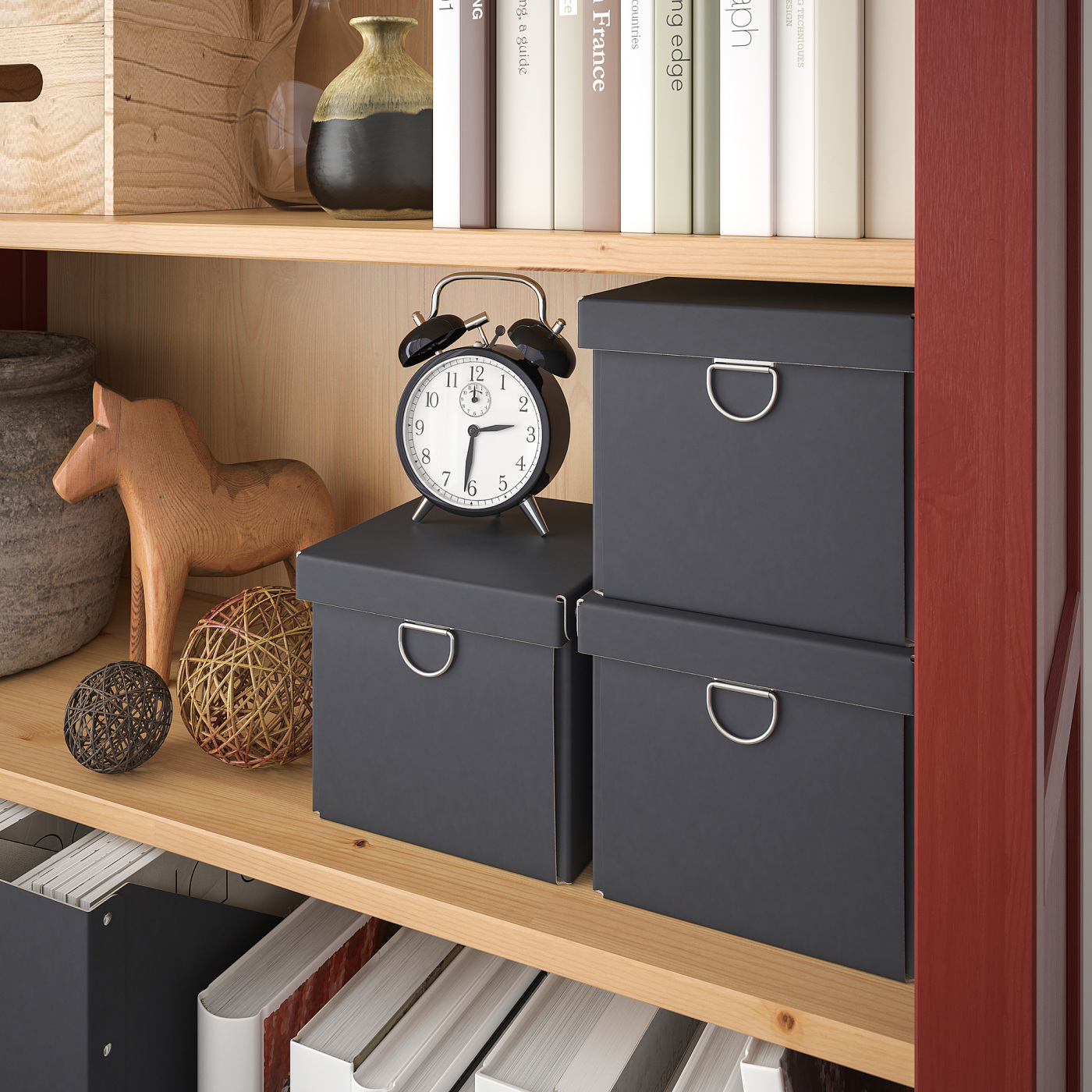 HEMNES storage combination w doors/drawers red stained/light brown HEMNES storage combination w doors/drawers red stained/light brown