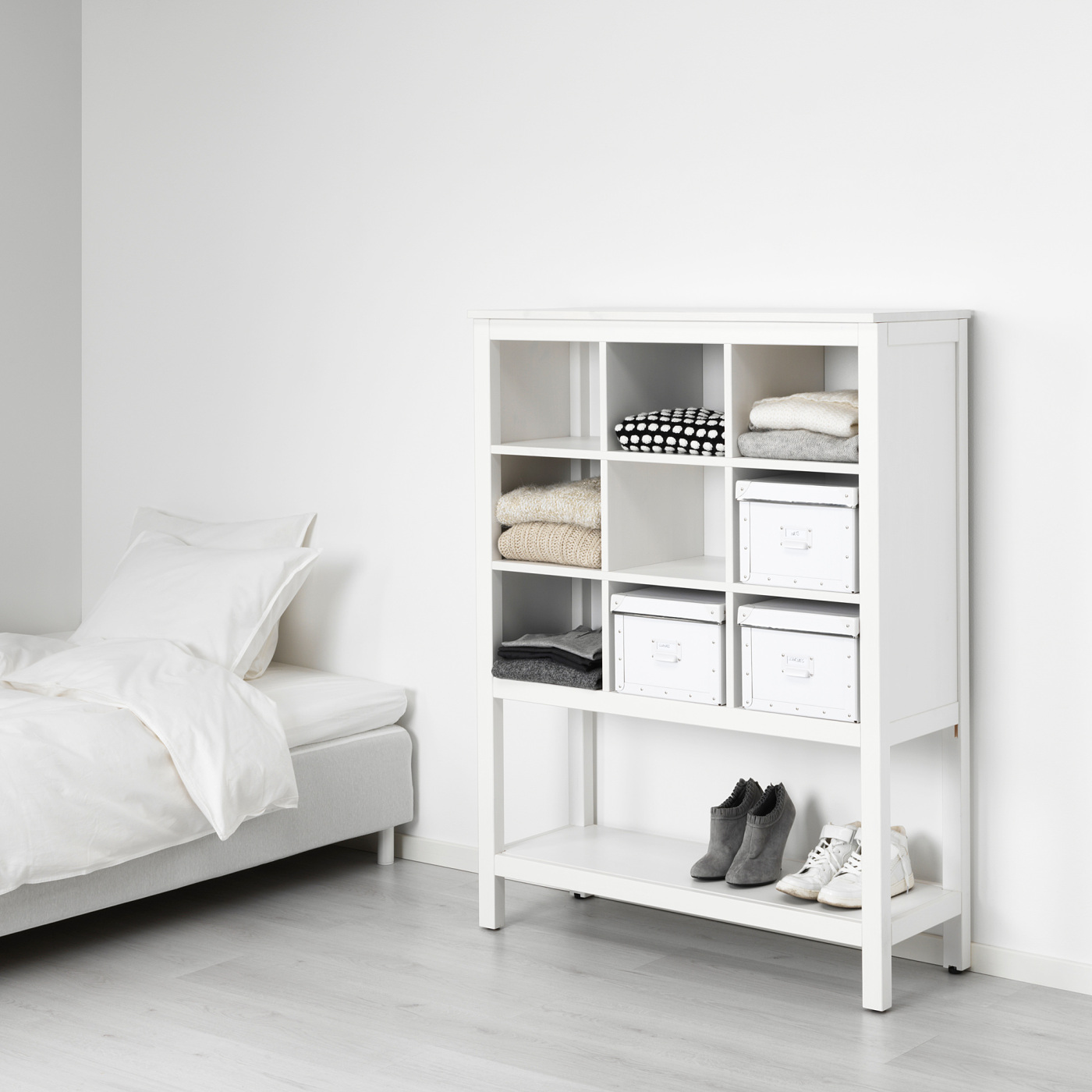 HEMNES storage unit white stained - IKEA