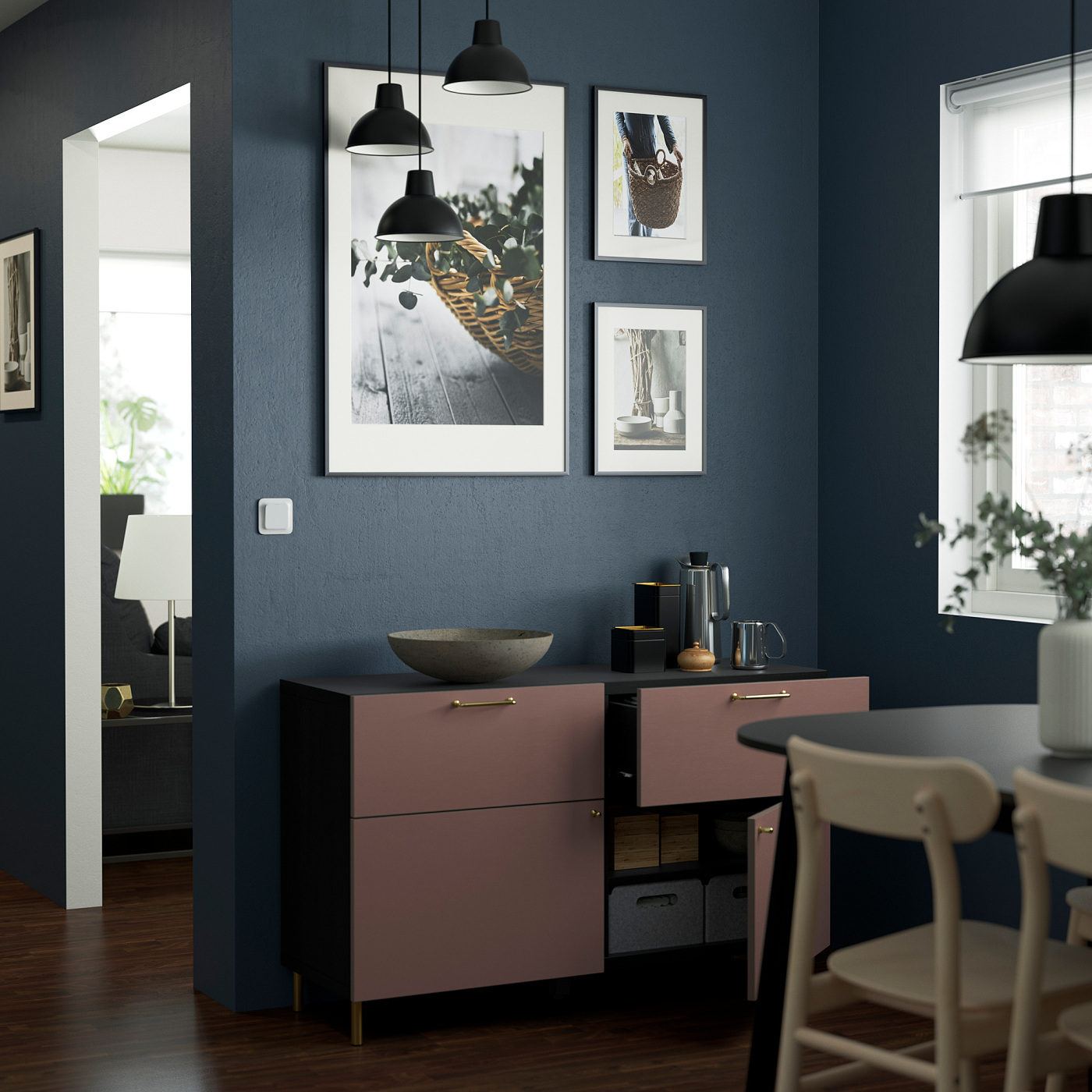 HJORTVIKEN door/drawer front brown - IKEA