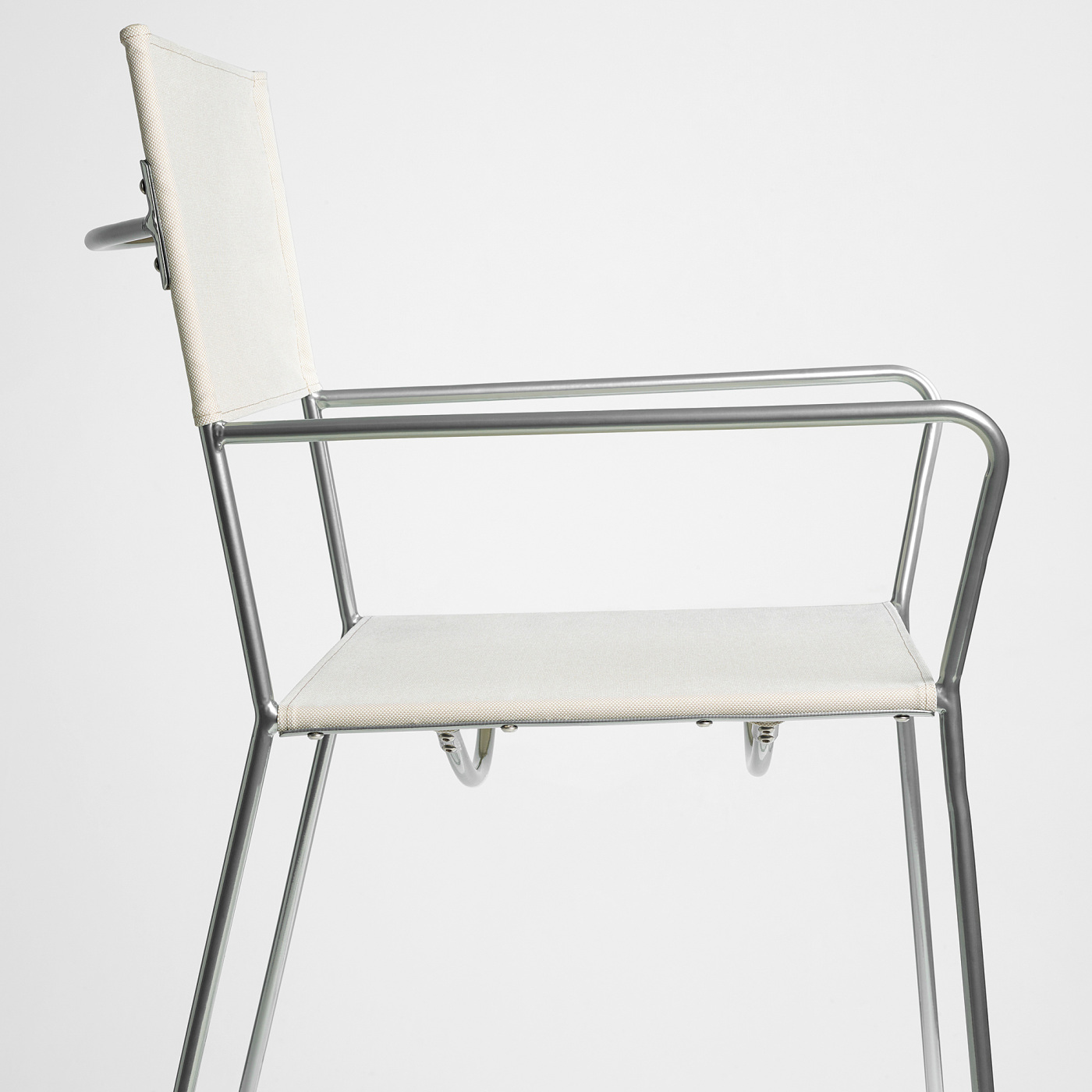 HÖGALT chair silver-colour/Älvsborg beige - IKEA