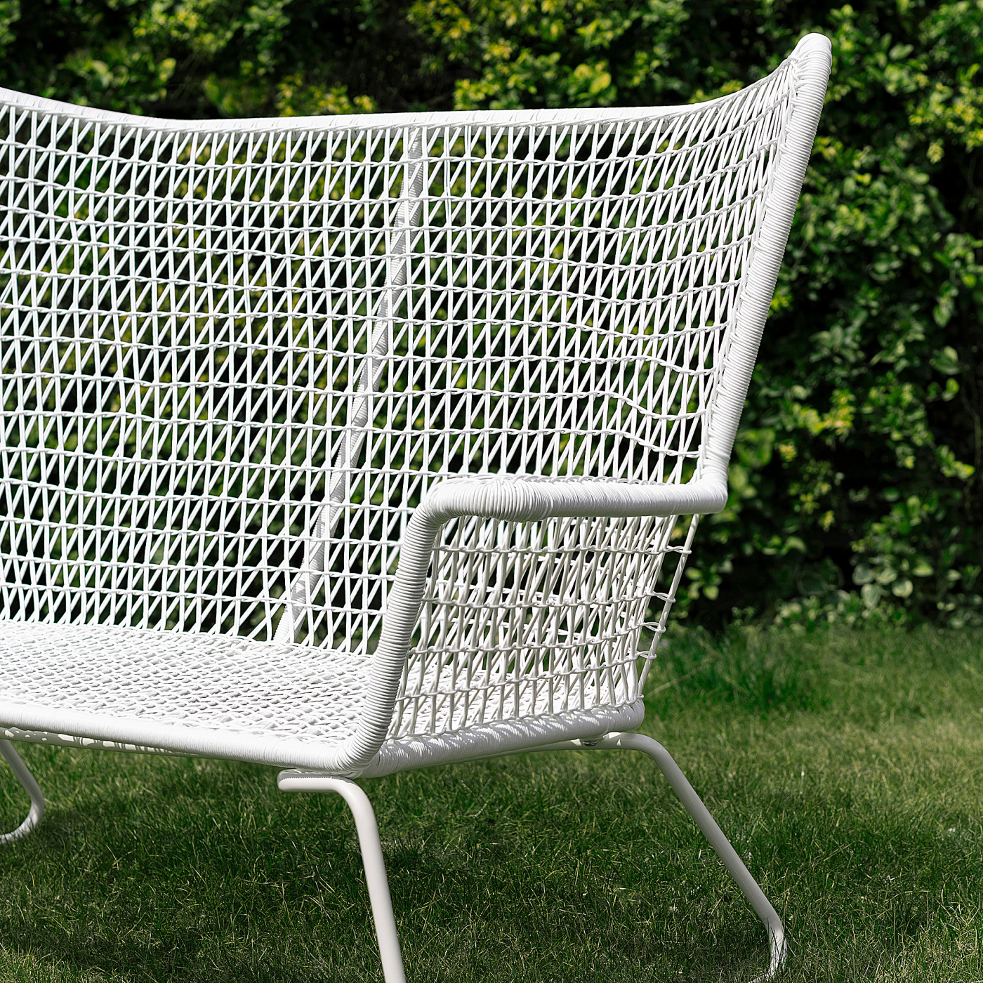 HÖGSTEN 2-seat sofa, outdoor white - IKEA