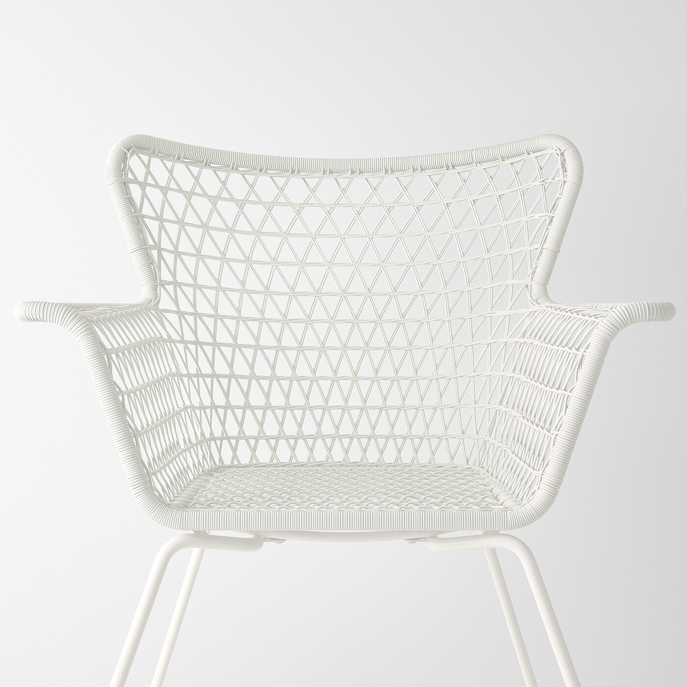 HOGSTEN chair with armrests outdoor white IKEA