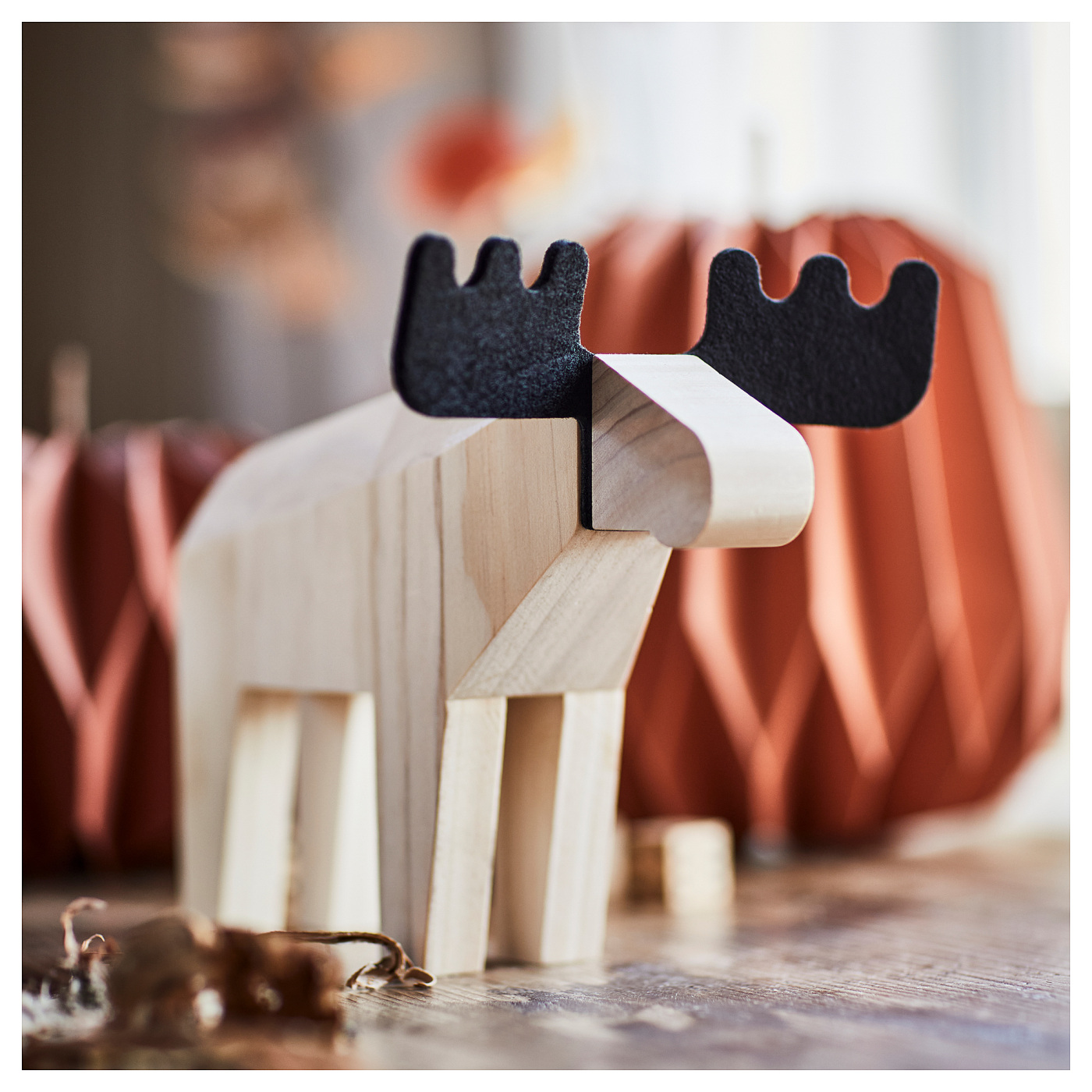 HÖSTAGILLE decoration, moose pine/black - IKEA