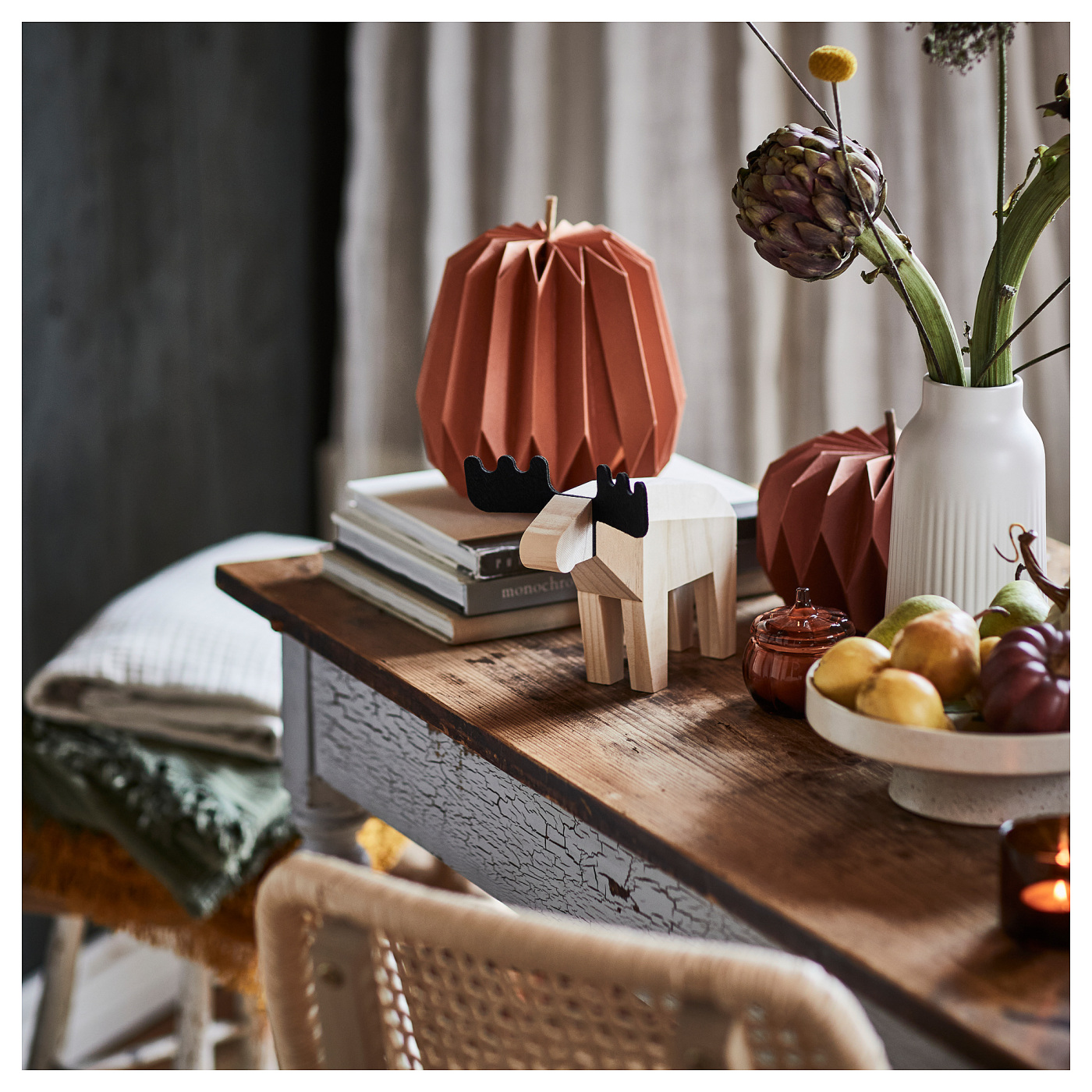 HÖSTAGILLE decoration, moose pine/black - IKEA