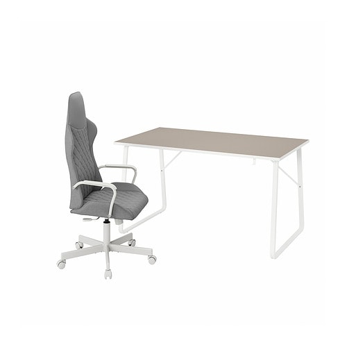 【即お渡し可】IKEA VEBJORN (ヴェビョン) UTESPELARE UTESPELARE gaming desk, ash effect/gray, 63x311/2