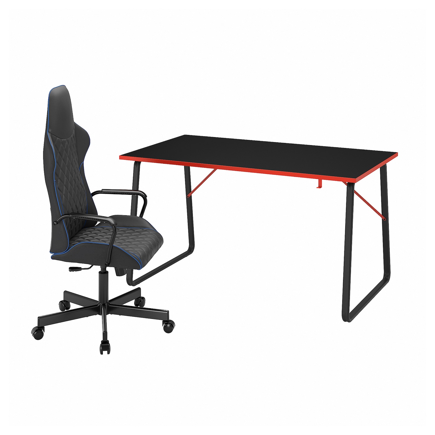 【即お渡し可】IKEA VEBJORN (ヴェビョン) UTESPELARE UTESPELARE gaming desk, black, 63x311/2