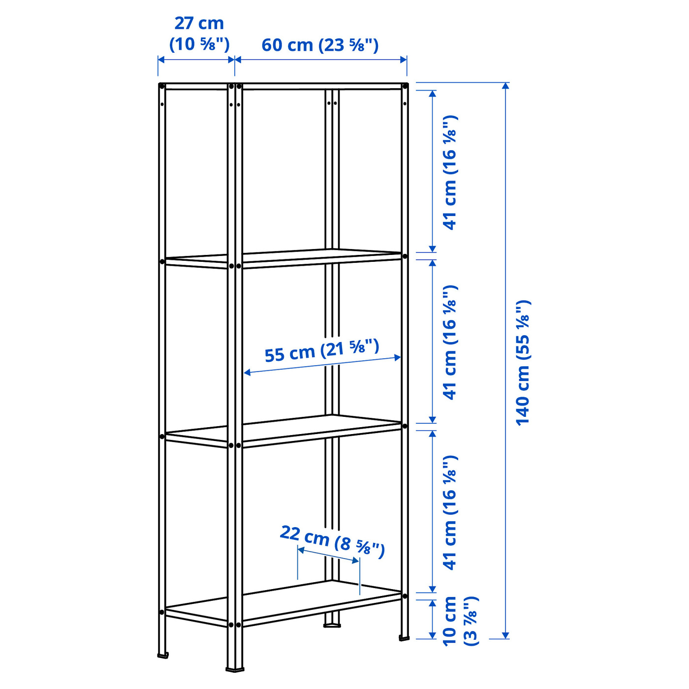 HYLLIS shelving unit in/outdoor - IKEA