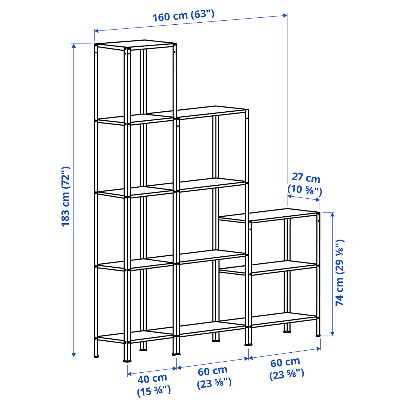 HYLLIS shelving unit in/outdoor - IKEA