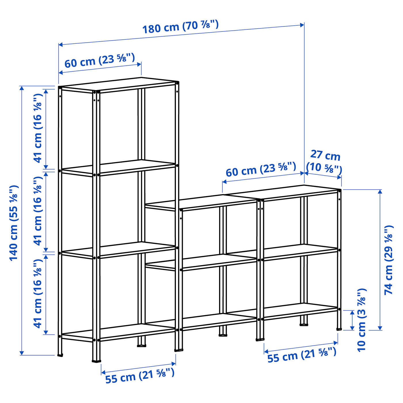 HYLLIS shelving unit in/outdoor - IKEA