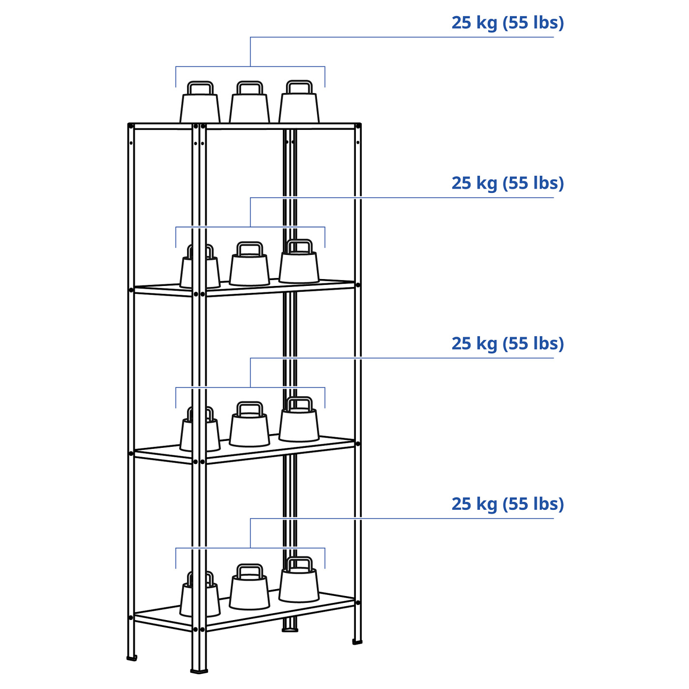 Shelving unit(英国イケア輸入品) HYLLIS shelving unit in/outdoor - IKEA