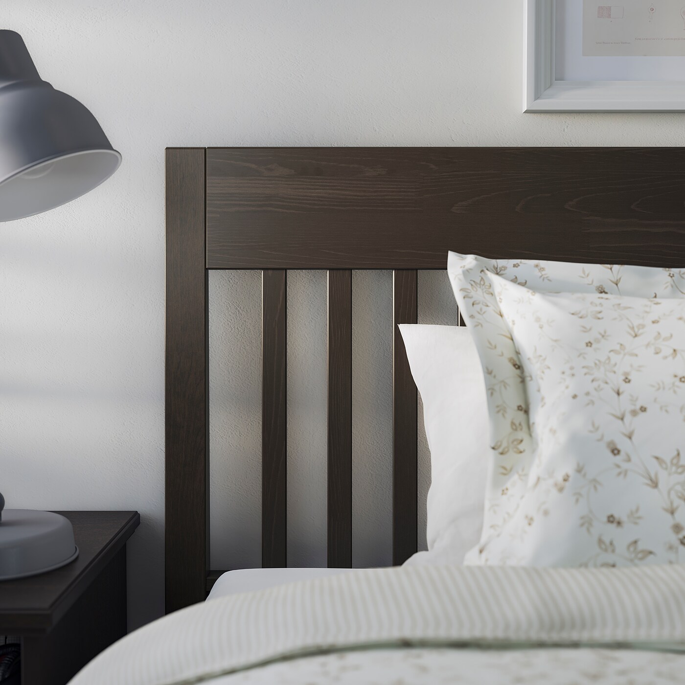 IDANAS bed frame dark brown stained IKEA