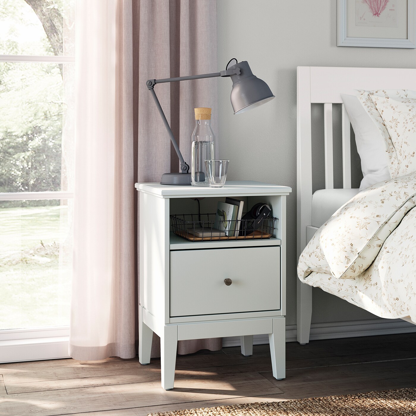 IDANAS bedside table white IKEA