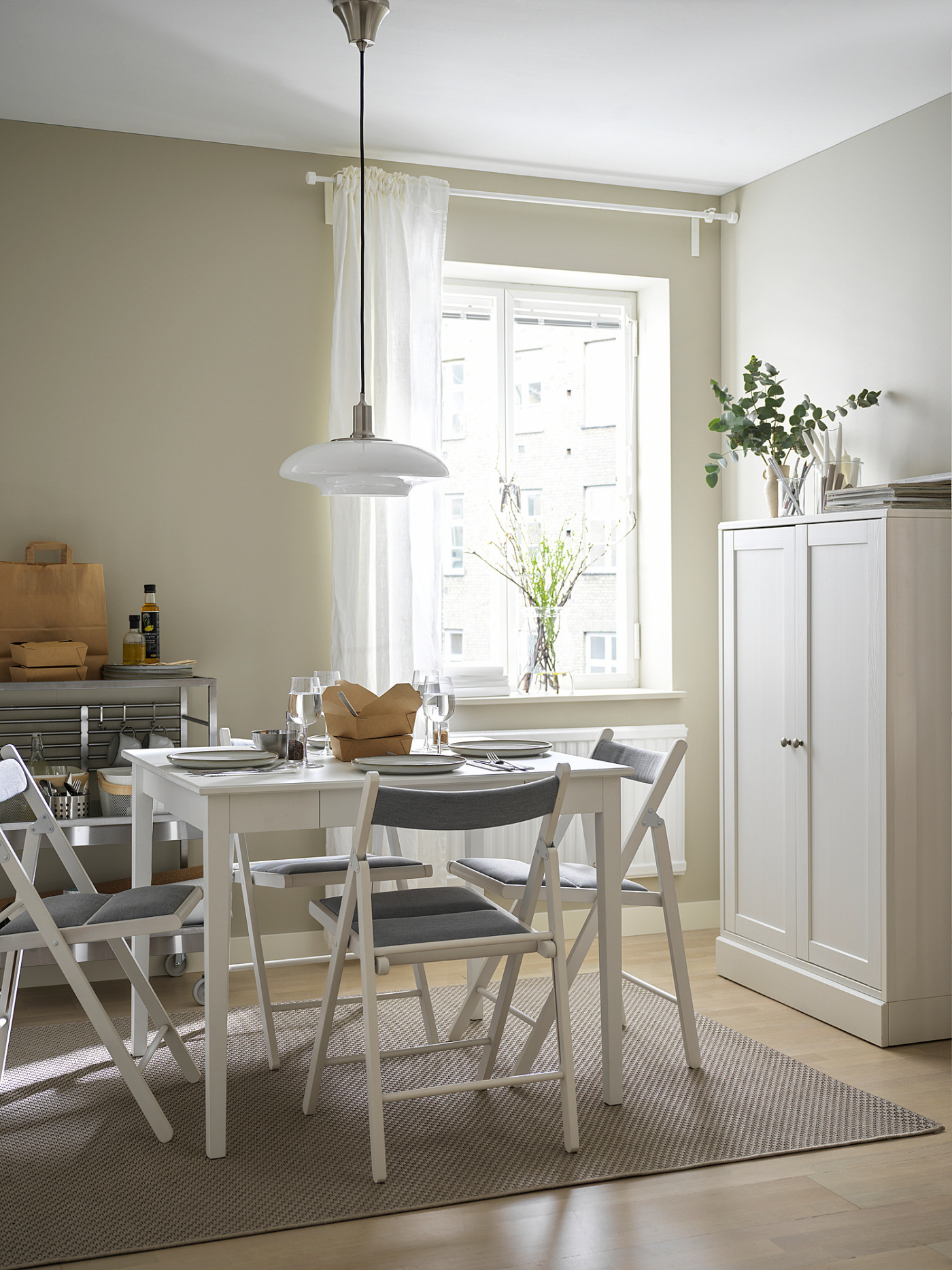 IDANÄS drop-leaf table white - IKEA