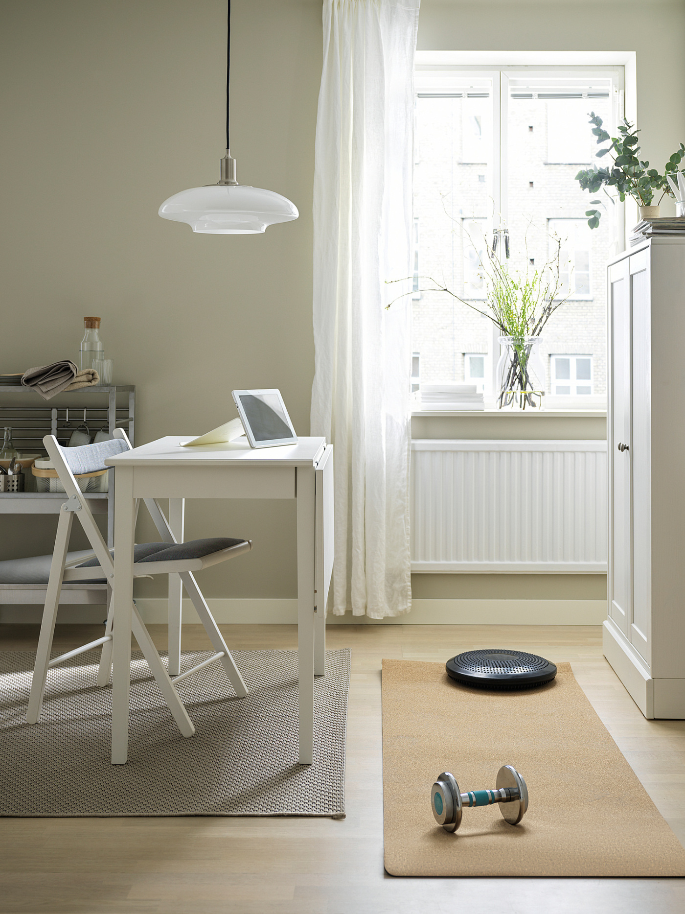 IDANÄS drop-leaf table white - IKEA