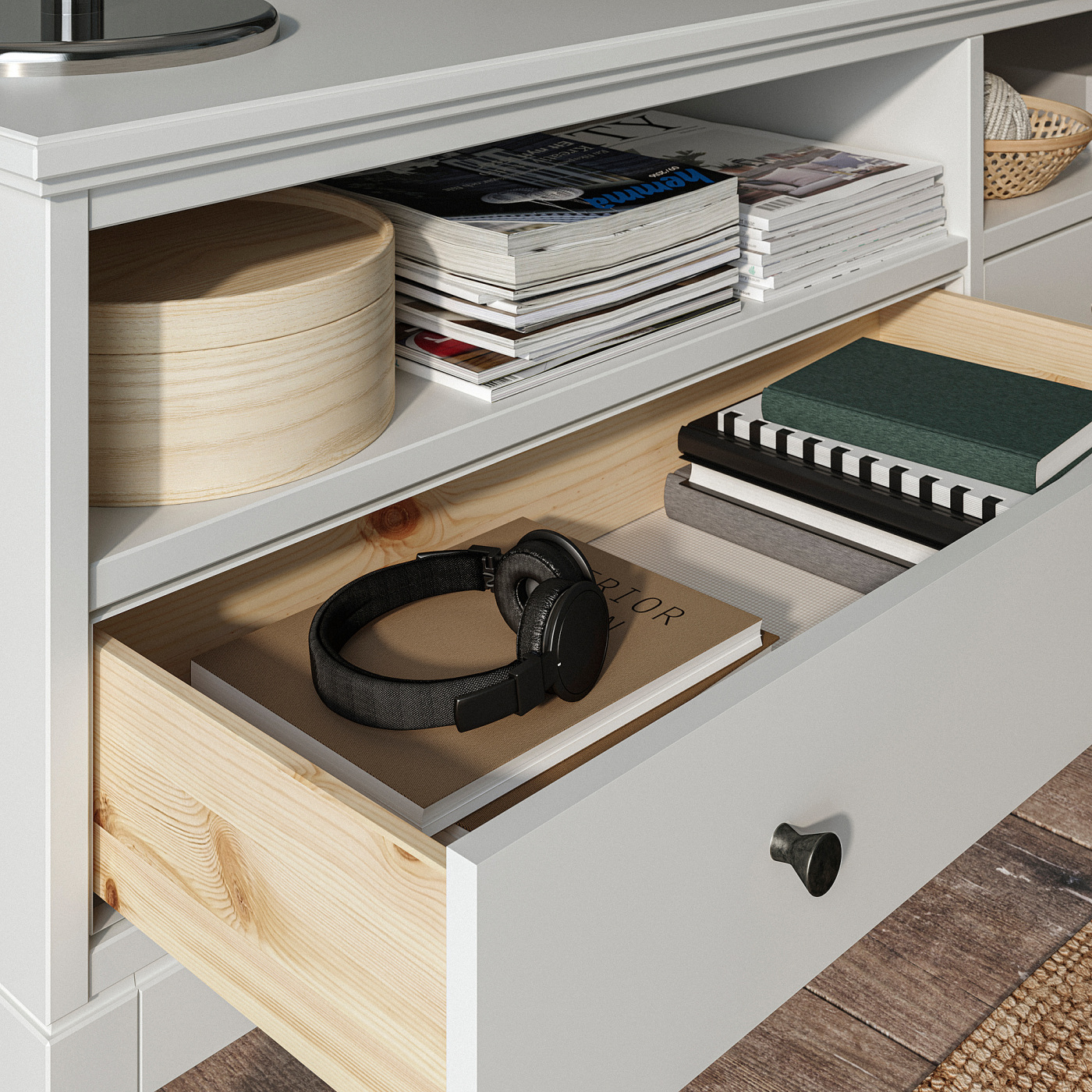 IDANÄS TV storage combination white - IKEA