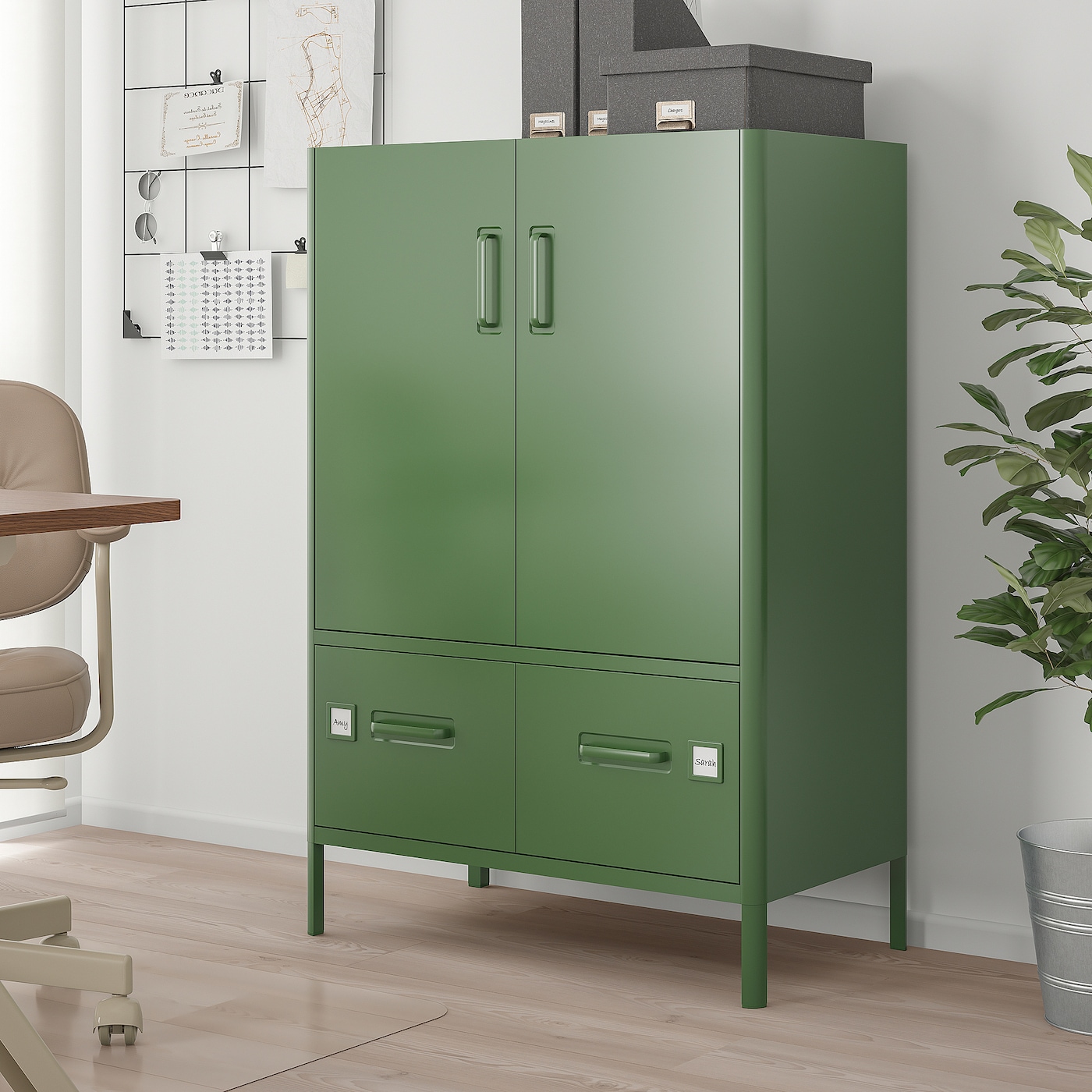 IDÅSEN cabinet with doors and drawers dark green - IKEA IDÅSEN cabinet with doors and drawers dark green - IKEA