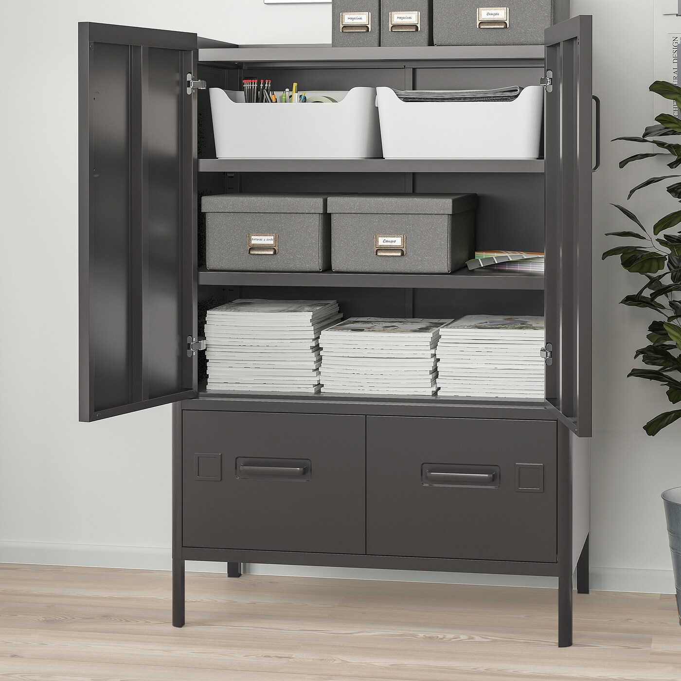 IDÅSEN cabinet with doors and drawers dark grey - IKEA IDÅSEN cabinet with doors and drawers dark grey - IKEA