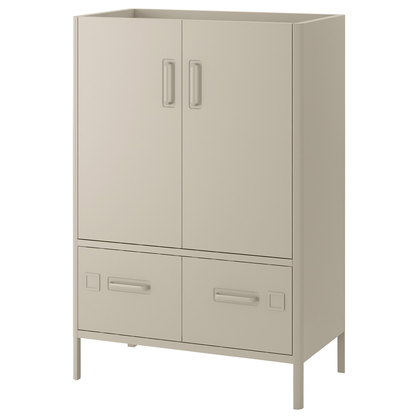 IDÅSEN cabinet with smart lock beige - IKEA