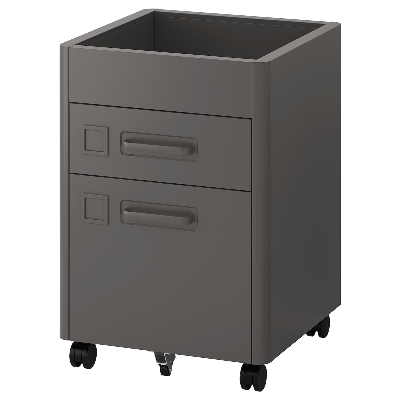 IDÅSEN drawer unit with smart lock dark grey - IKEA