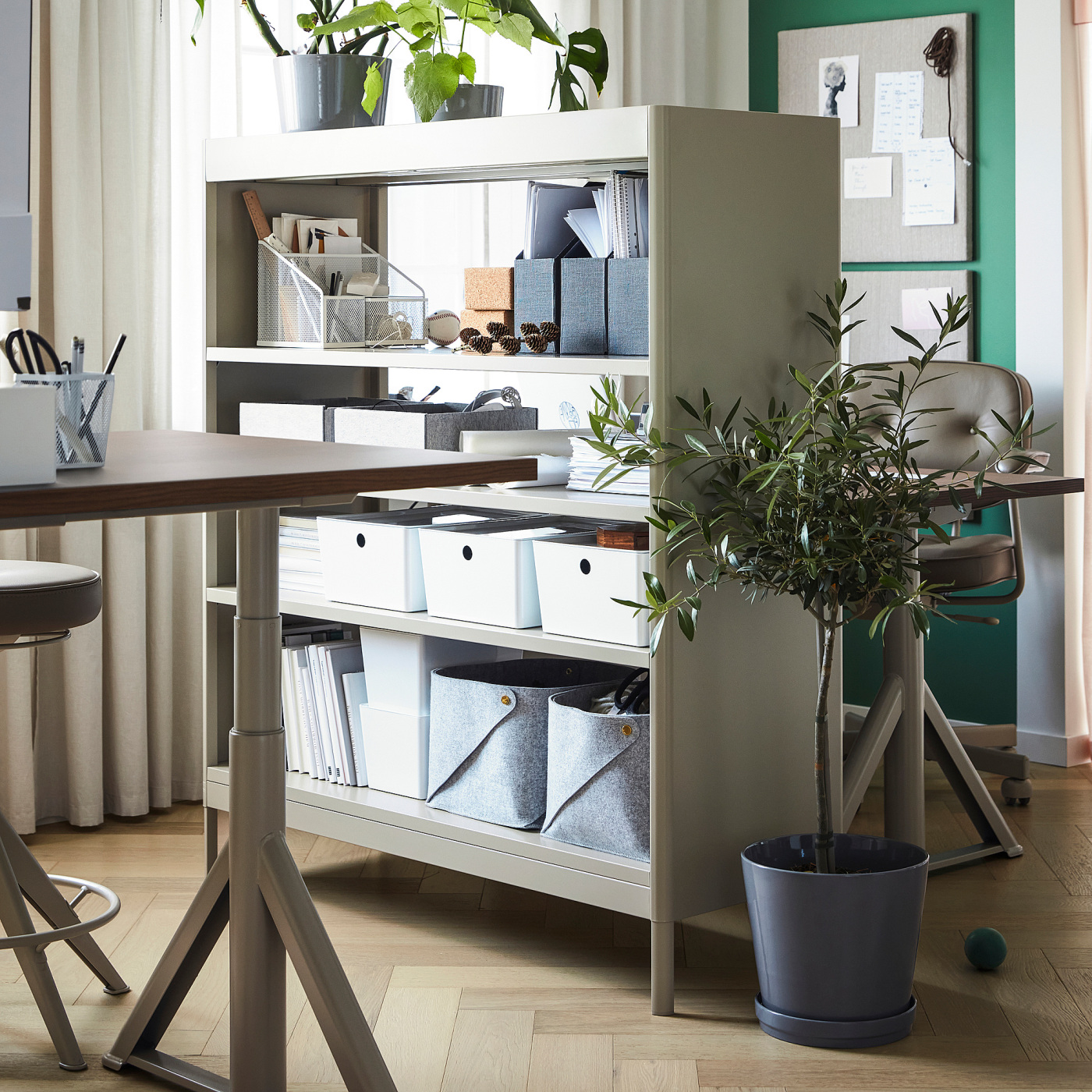 IDÅSEN shelving unit beige - IKEA