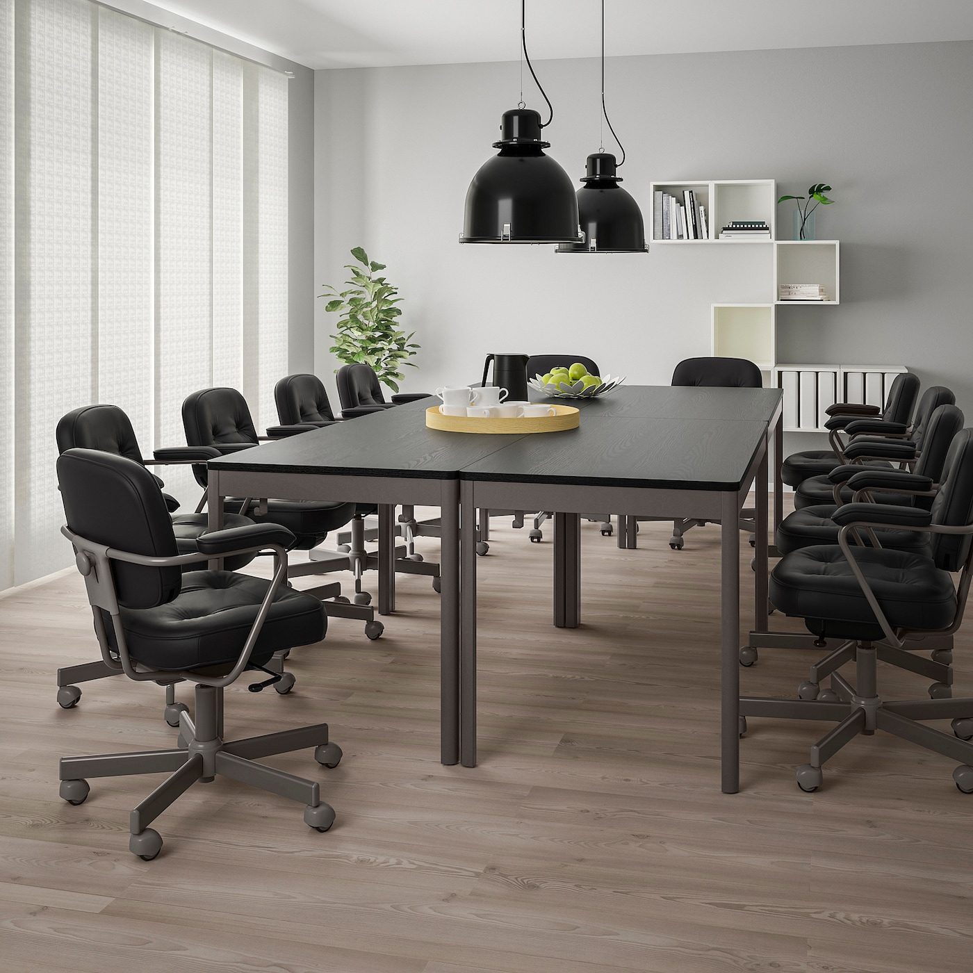 IDASEN table black dark grey IKEA