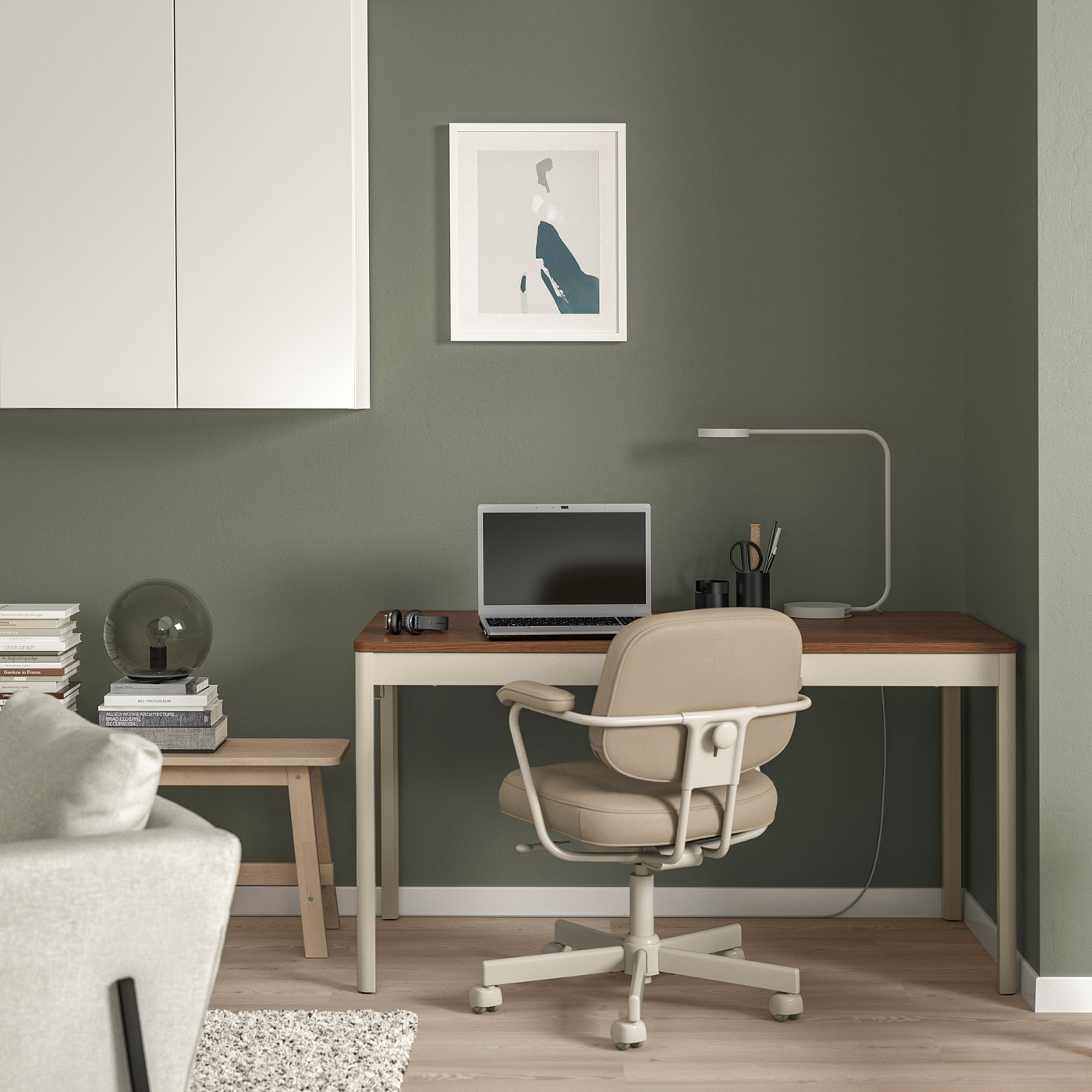 IDÅSEN table brown/beige - IKEA