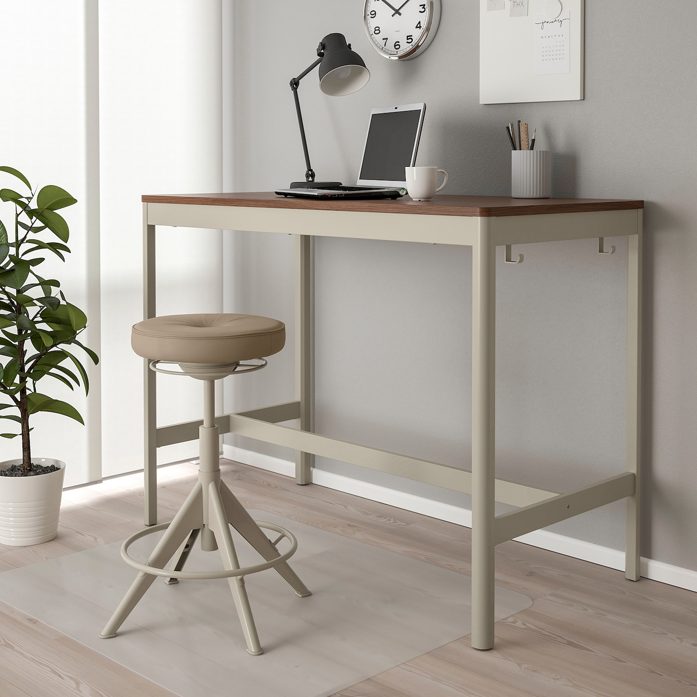 IDÅSEN table brown/beige - IKEA