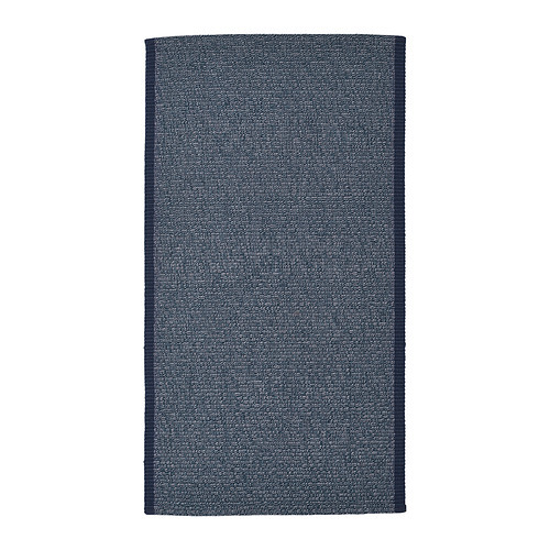 VONSBÄK rug, low pile dark blue - IKEA