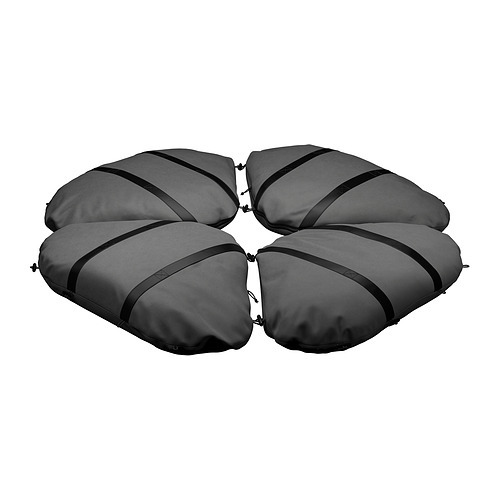 イケア　SEGLARÖ セグラロー / SVARTÖ スヴァルトー SEGLARÖ parasol, hanging with base anthracite/Svartö dark grey - IKEA