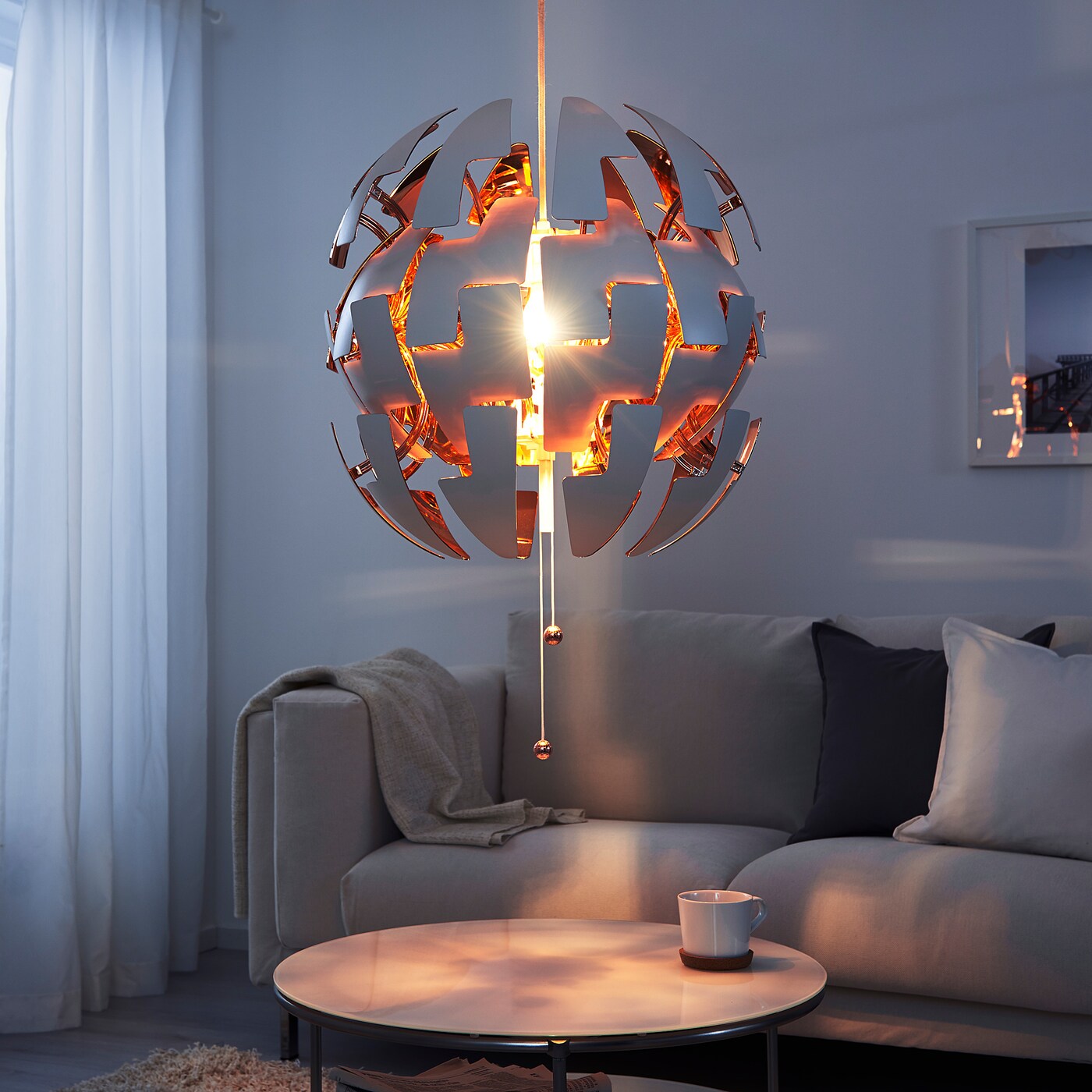 IKEA PS 2014 pendant lamp white/copper-colour - IKEA