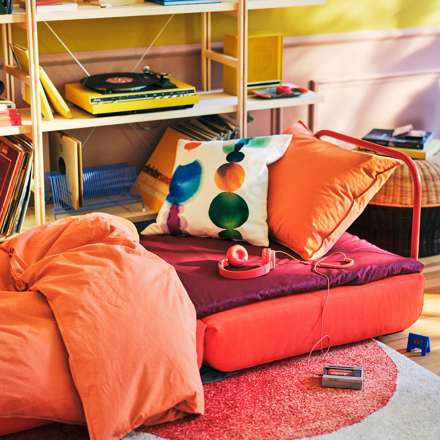IKEA PS 2026 chair-bed Skiftebo bright orange - IKEA