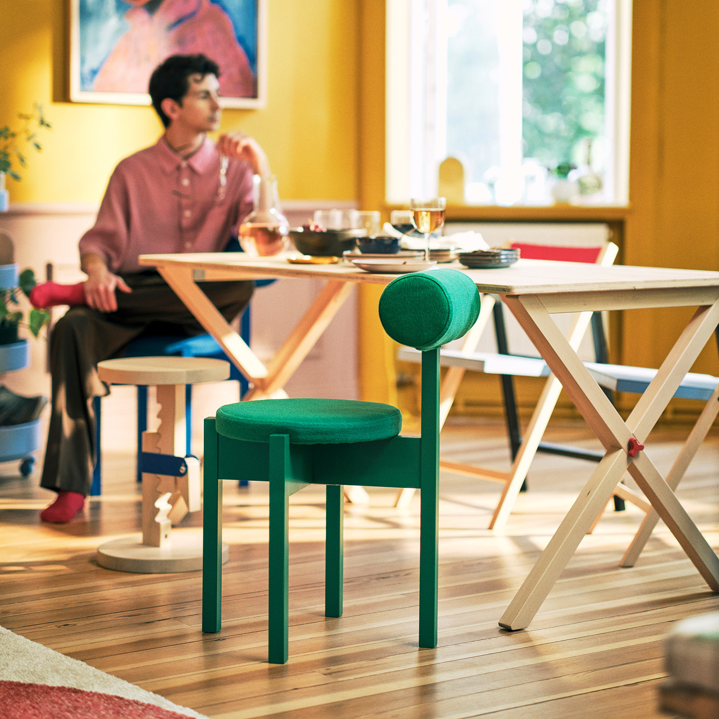 IKEA PS 2026 chair bright green/Knäbäck bright green - IKEA