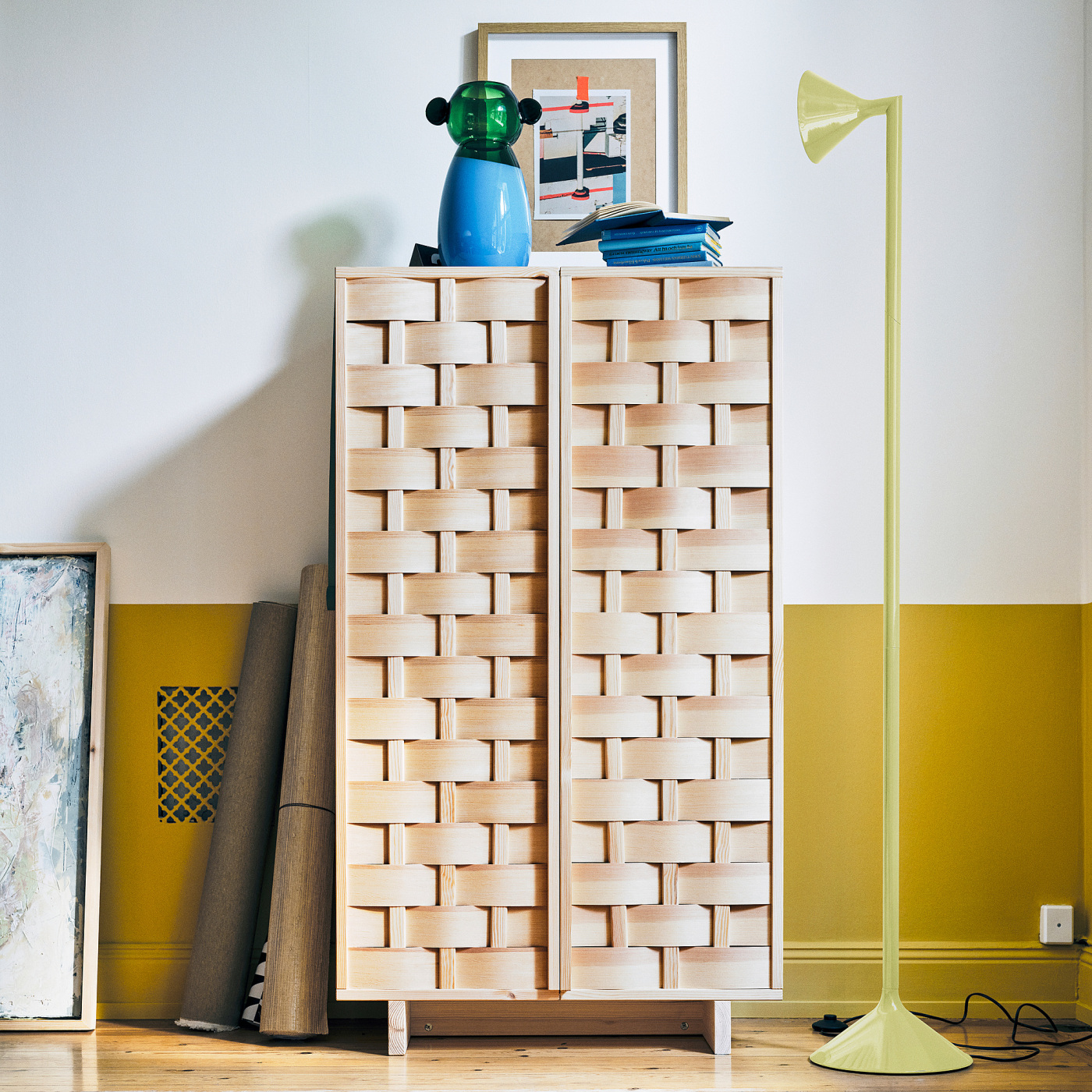 IKEA PS 2026 floor uplighter yellow - IKEA