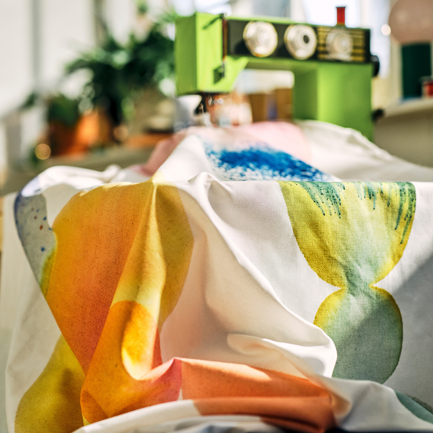 IKEA PS 2026 pre-cut fabric white/multicolour large pattern - IKEA