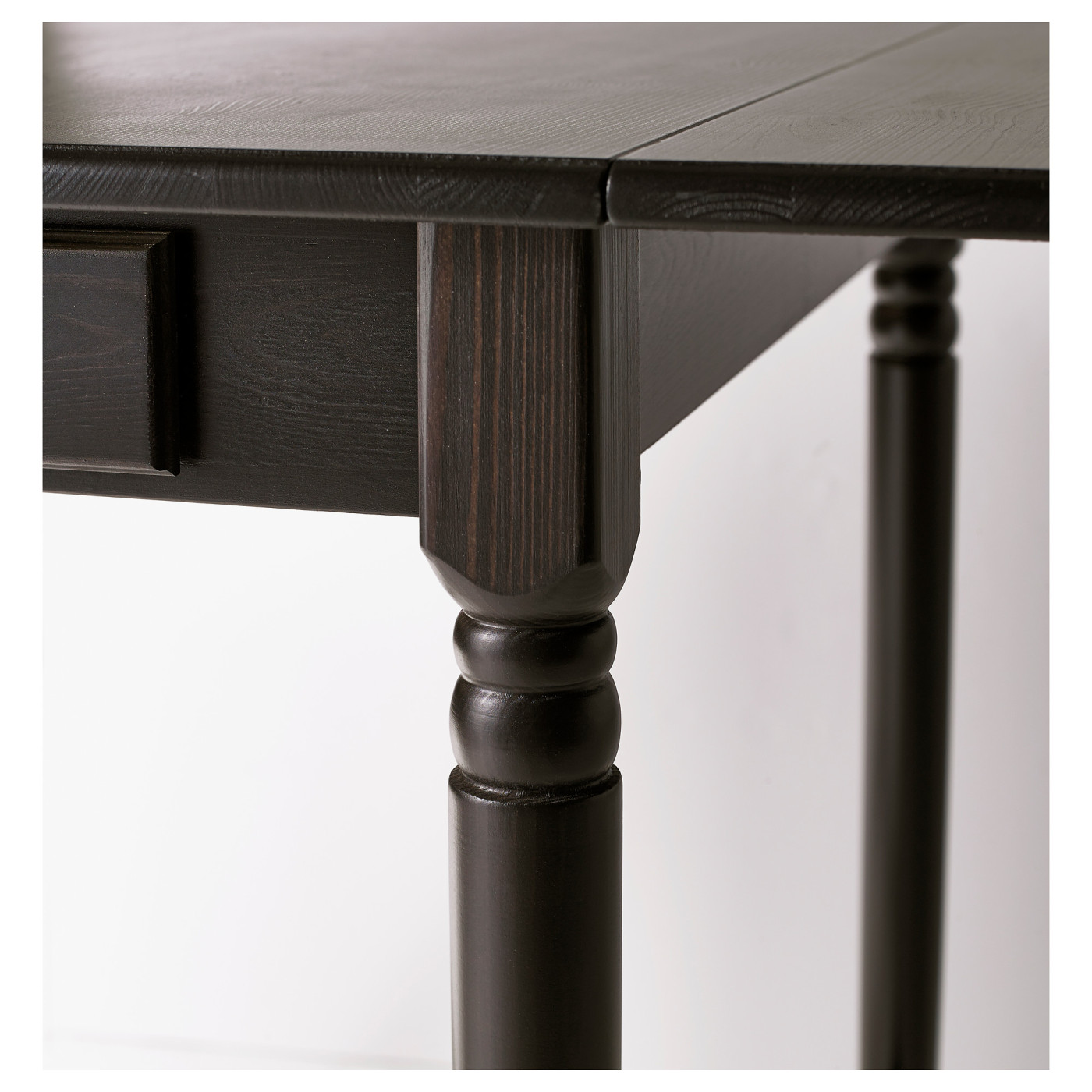 INGATORP drop-leaf table black-brown - IKEA