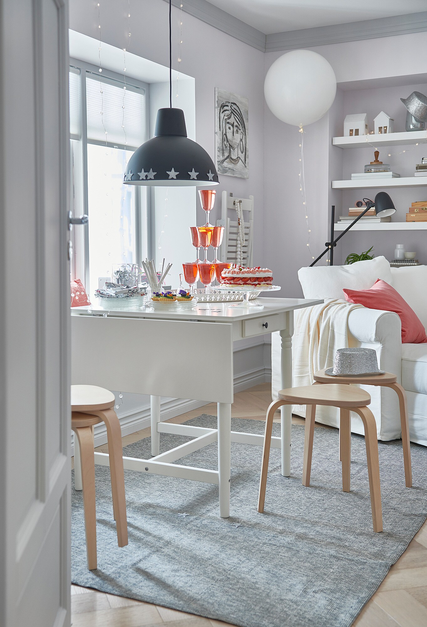 INGATORP drop-leaf table white - IKEA